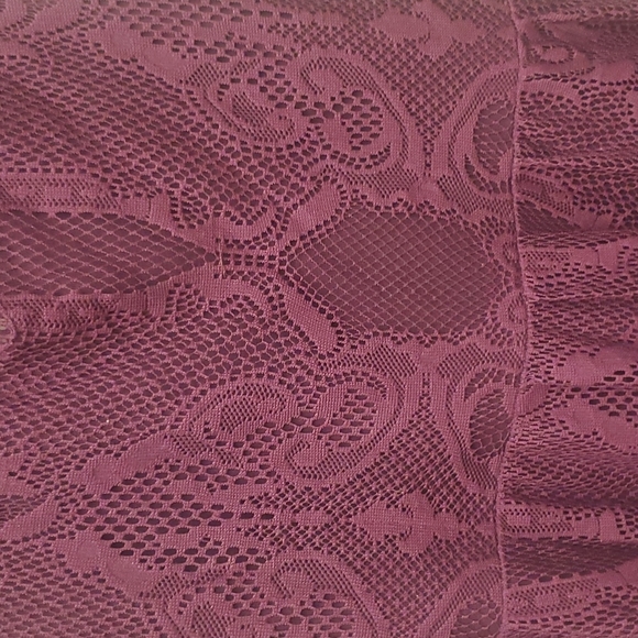 Express Very Pretty Medium Maroon Mini Dress - Picture 3 of 4